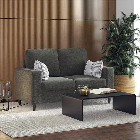 2 Seater Cooper Gray Linen Corduroy Loveseats