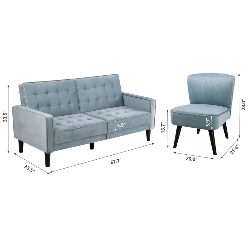 Amoriana Mountain Majesty 3-Piece Corduroy Couch Set