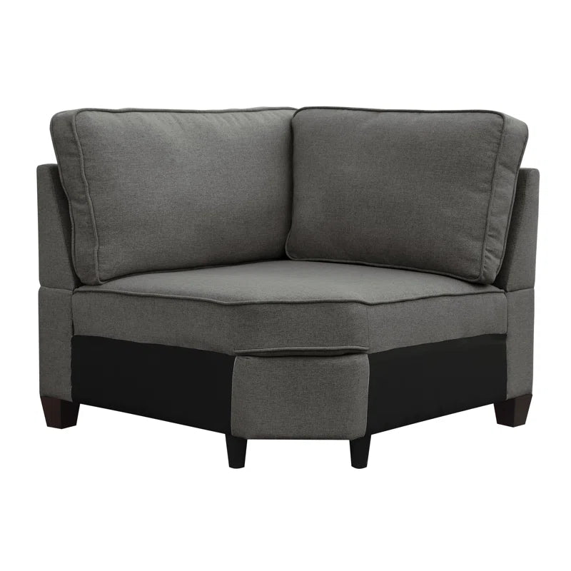 Marsala Harmony 8-Piece Upholstered Sectional Corduroy Couch