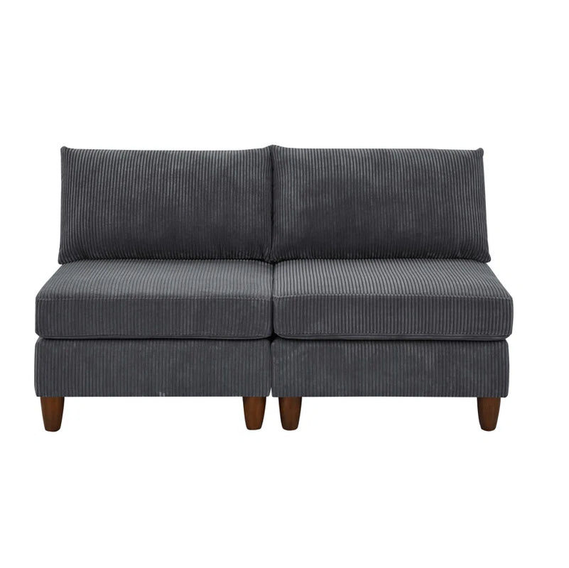 Linett 59'' Upholstered Corduroy Loveseat