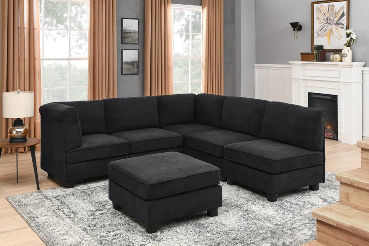 Mystique Lounge 6-Piece Upholstered Sectional by Roeder