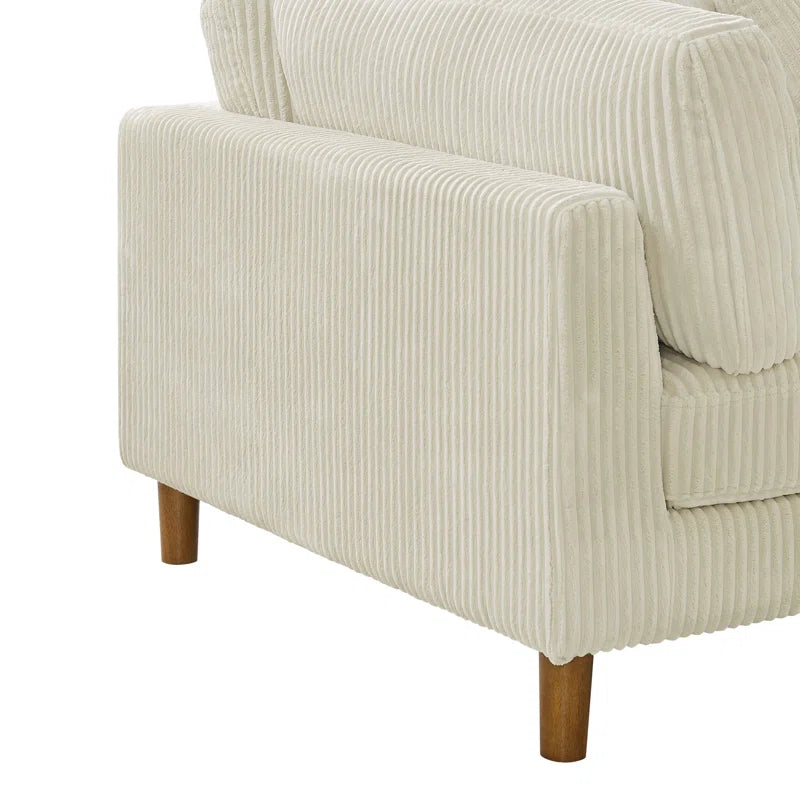 Ageet Serenity 76.5'' Upholstered Sofa Corduroy Couch