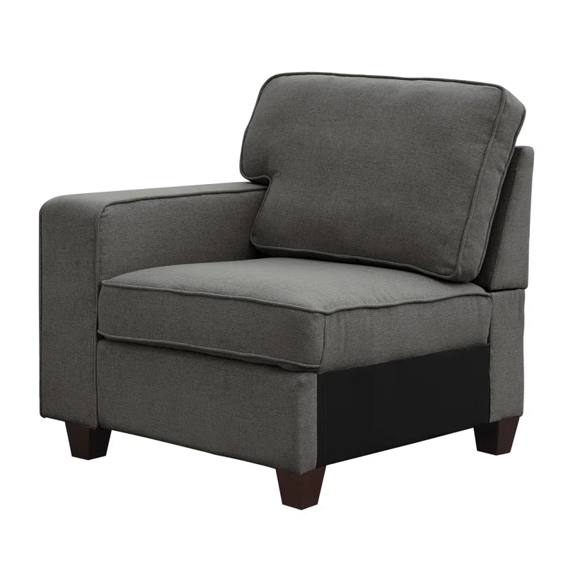 Marsala Harmony 8-Piece Upholstered Sectional Corduroy Couch