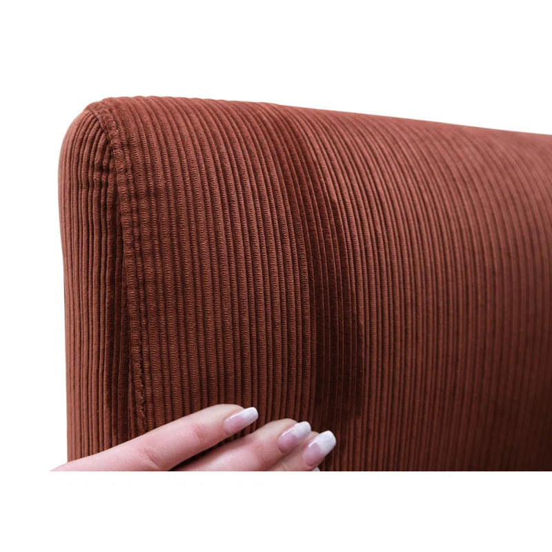 Drews 57.9'' Upholstered Loveseat | Corduroy Loveseat