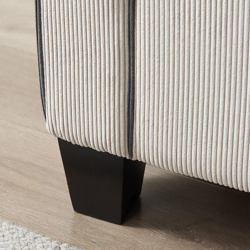 Lamartiniere 57'' Upholstered Corduroy Loveseat