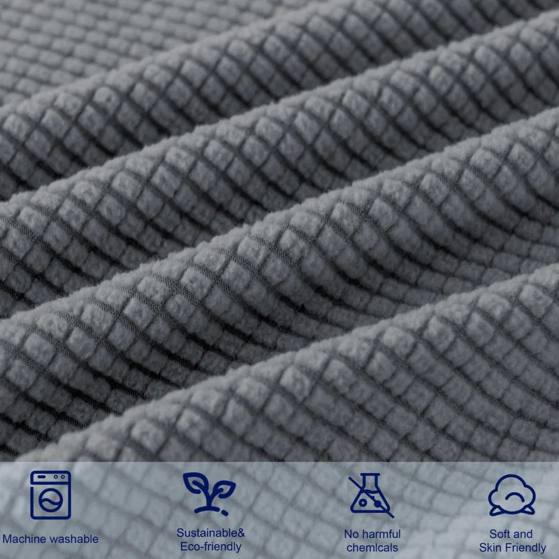 Mountain Majesty Corduroy Couch Cover: Pizarro Box Cushion Edition