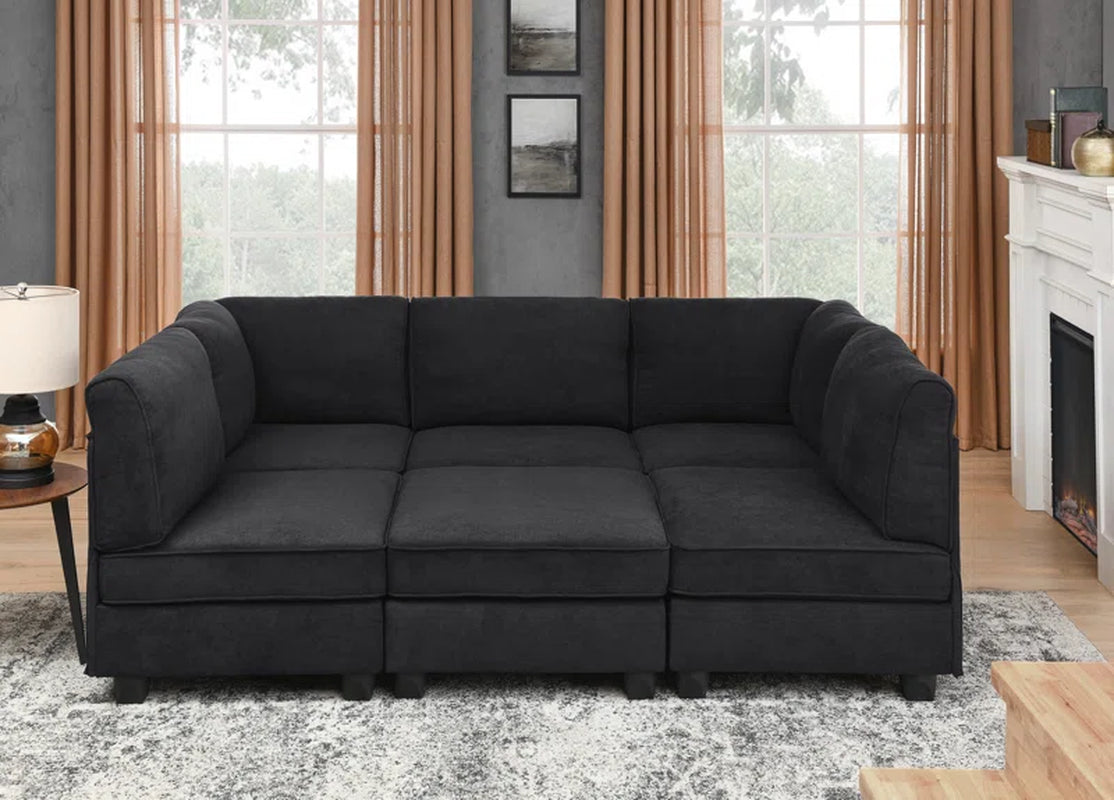 Mystique Lounge 6-Piece Upholstered Sectional by Roeder