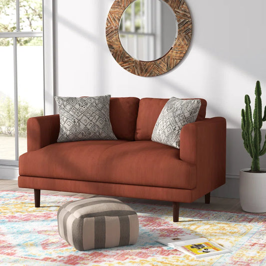 Drews 57.9'' Upholstered Loveseat | Corduroy Loveseat