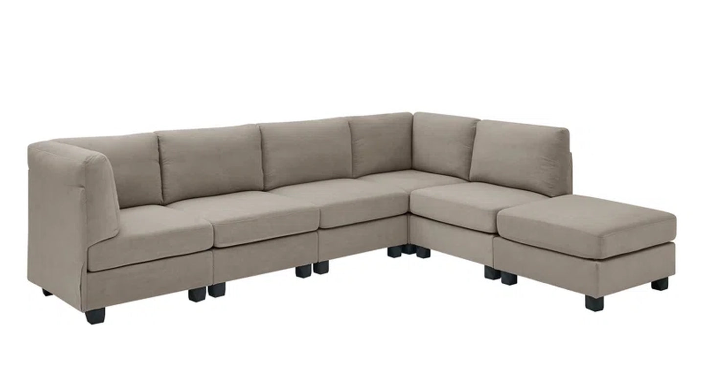 Mystique Lounge 6-Piece Upholstered Sectional by Roeder