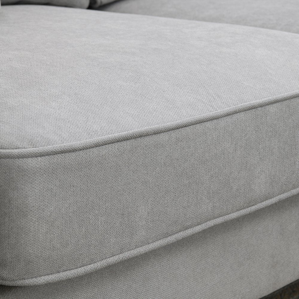 Convertible Modular U Shaped Oversized Corduroy Couch with Chaise