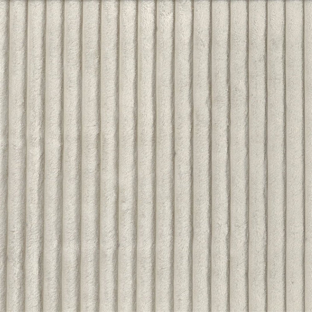 Traverse Upholstered Beige Corduroy Couch with Arm Rest