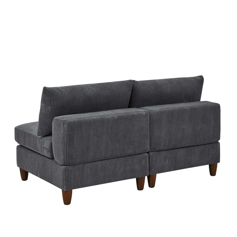 Linett 59'' Upholstered Corduroy Loveseat